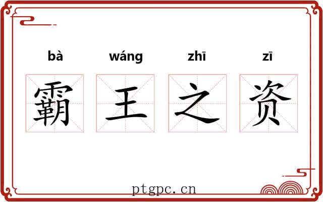 霸王之资