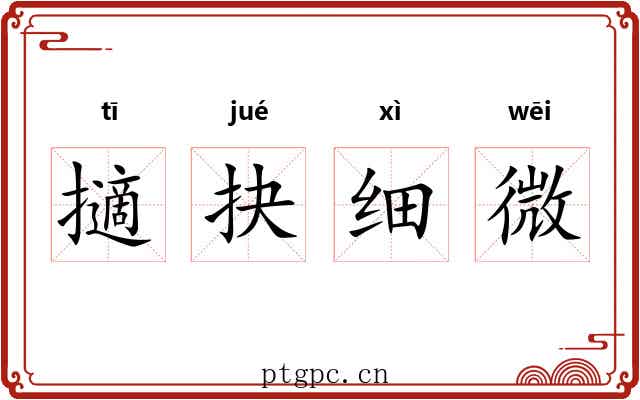擿抉细微