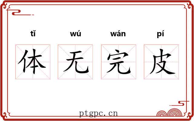 体无完皮