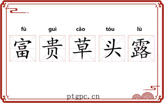 富贵草头露