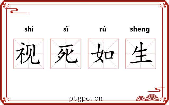 视死如生