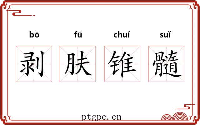 剥肤锥髓