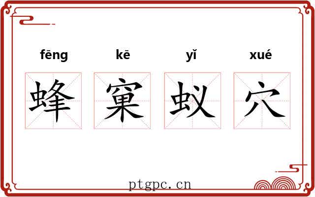 蜂窠蚁穴