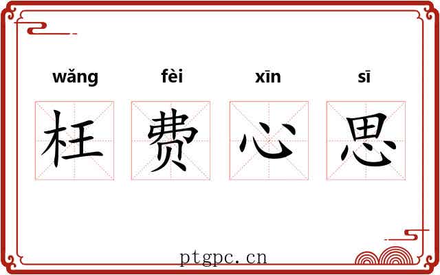 枉费心思
