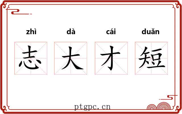 志大才短
