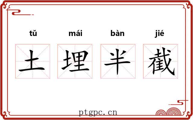 土埋半截