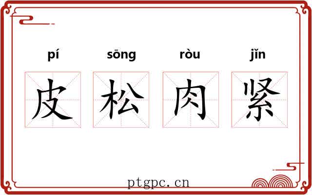 皮松肉紧