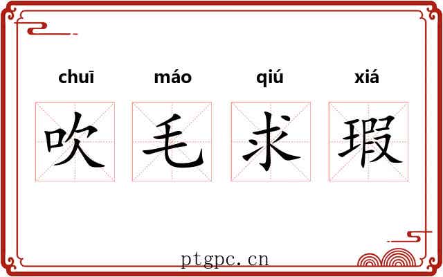 吹毛求瑕