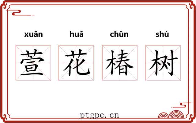 萱花椿树