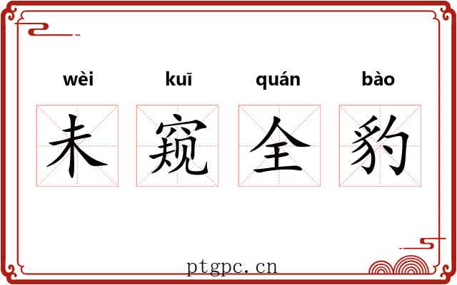 未窥全豹