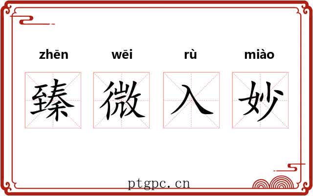 臻微入妙
