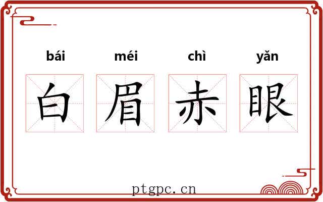 白眉赤眼