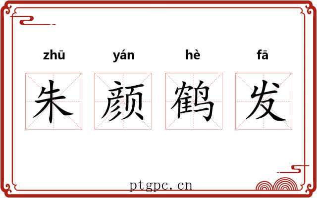 朱颜鹤发