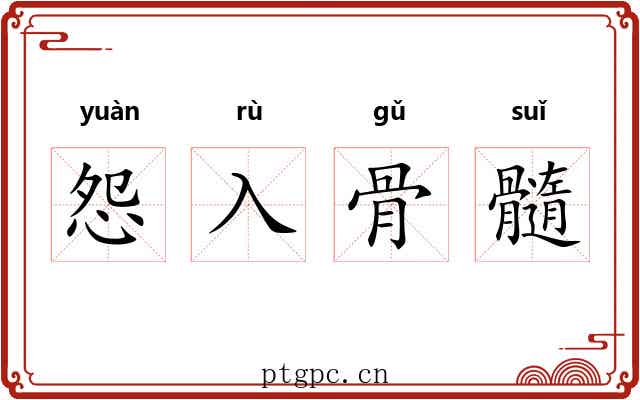 怨入骨髓