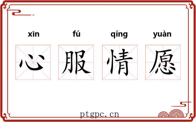 心服情愿