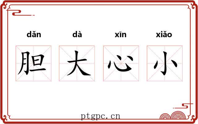 胆大心小