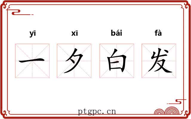一夕白发