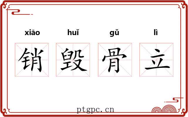 销毁骨立