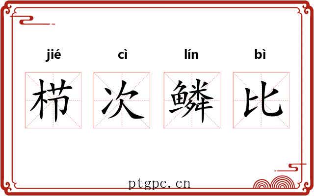 栉次鳞比