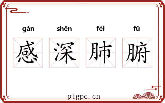 感深肺腑