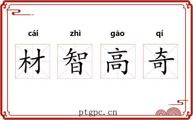 材智高奇