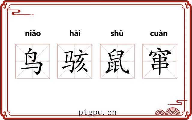 鸟骇鼠窜