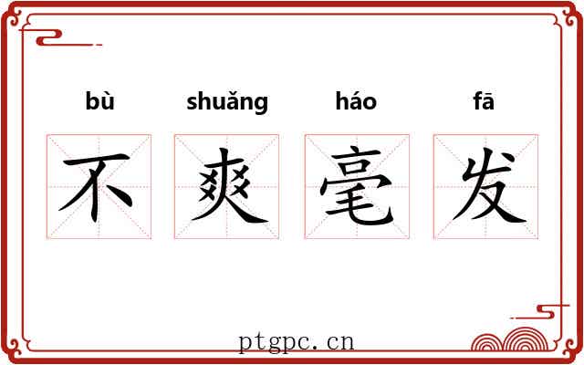 不爽毫发