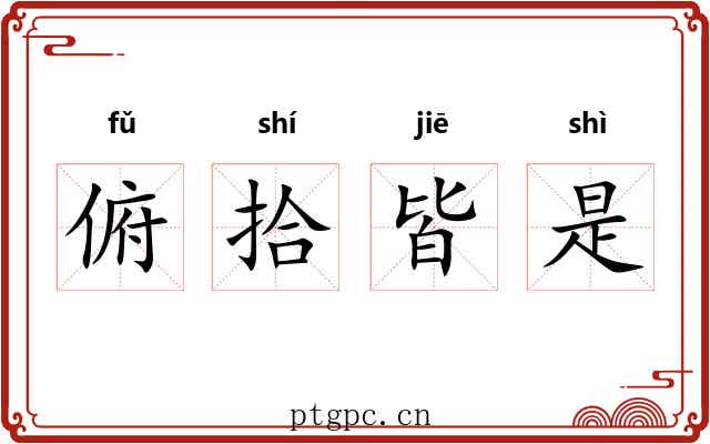 俯拾皆是