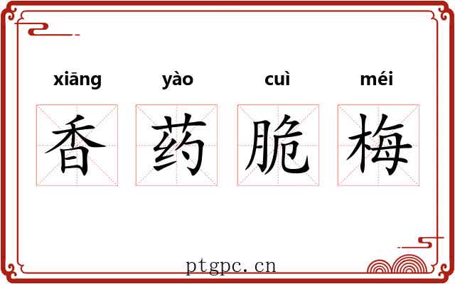 香药脆梅