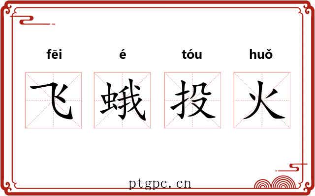 飞蛾投火