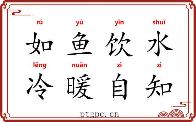 如鱼饮水，冷暖自知
