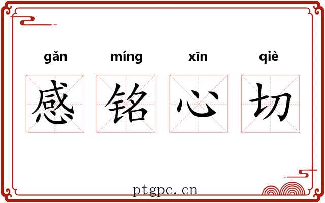 感铭心切