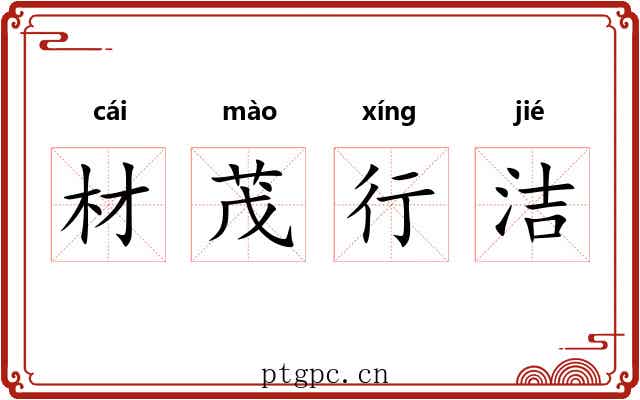 材茂行洁