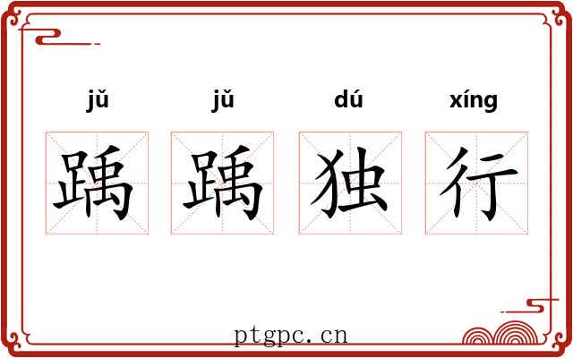 踽踽独行