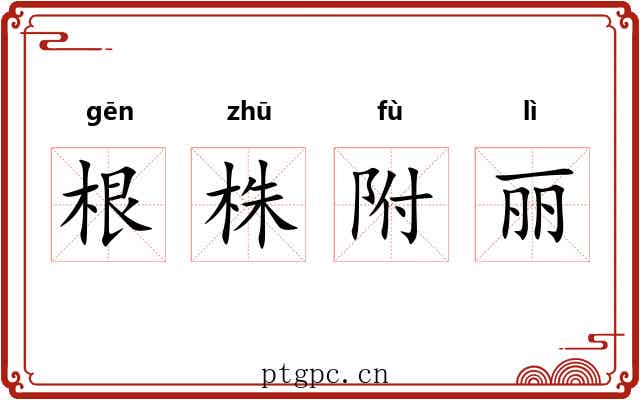 根株附丽