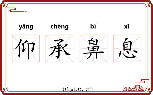仰承鼻息