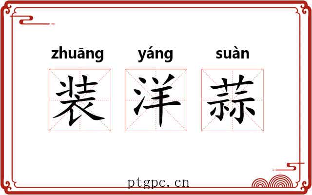 装洋蒜