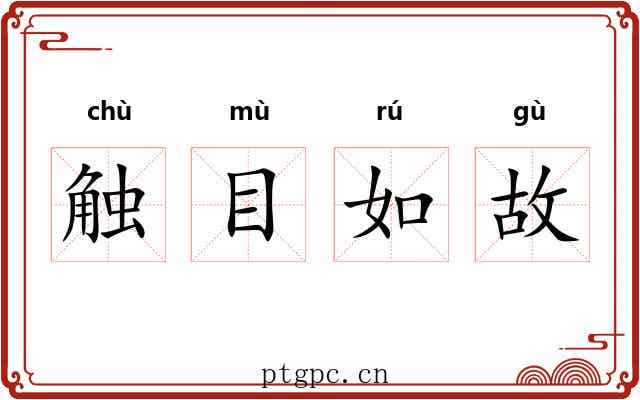 触目如故