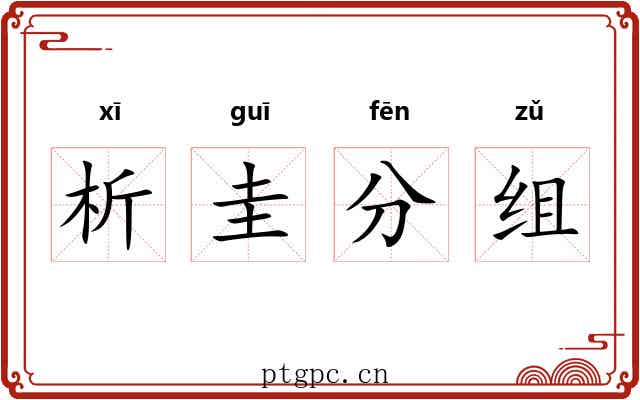 析圭分组