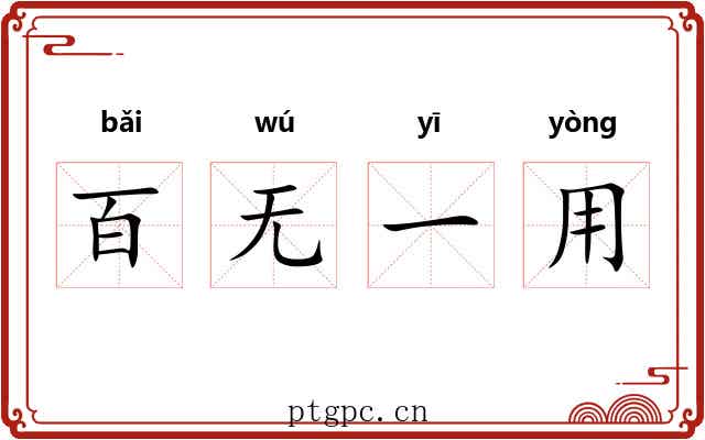 百无一用