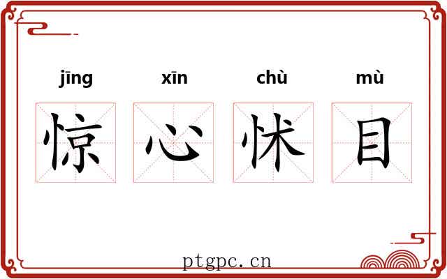 惊心怵目