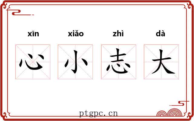心小志大