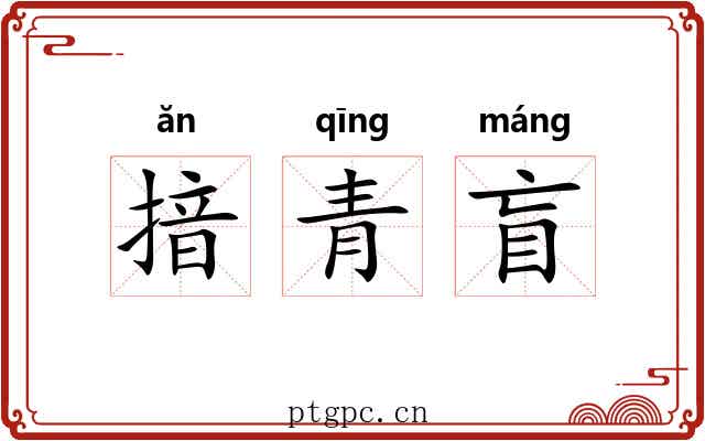 揞青盲