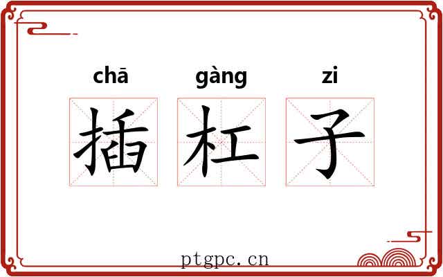 插杠子