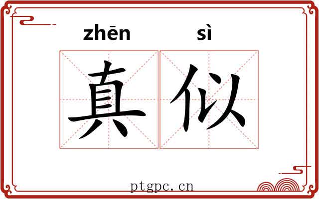 真似