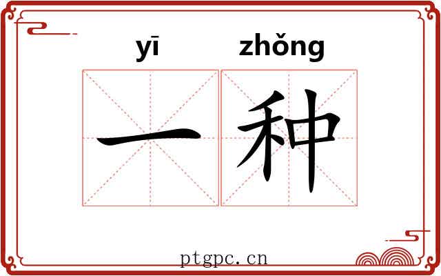 一种 一种