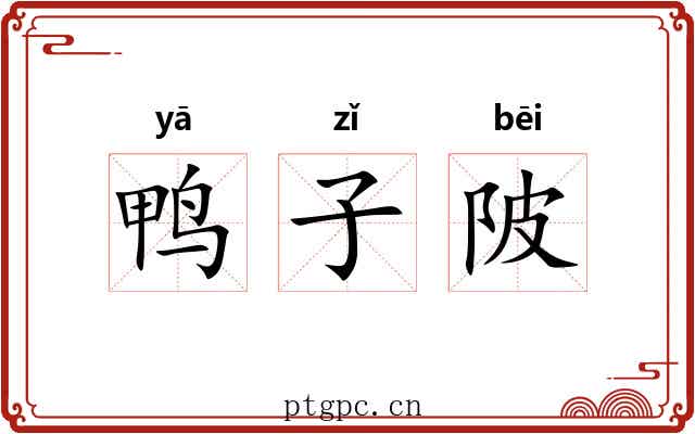 鸭子陂 鸭子陂