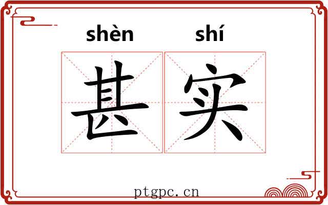 甚实