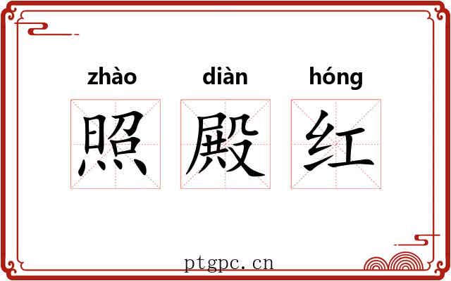 照殿红