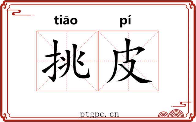 挑皮